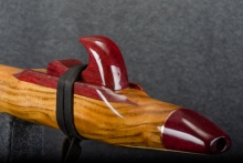 Black Locust Wood Native American Flute, Minor, Low E-4, #Q15F (1)